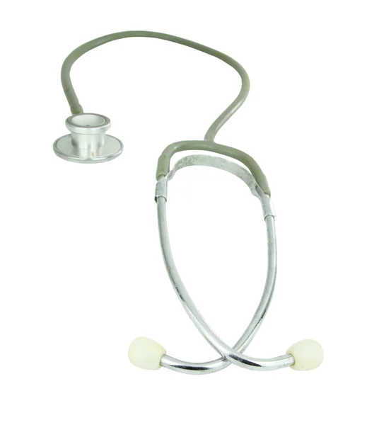 Stetoskop på vit — Stockfoto