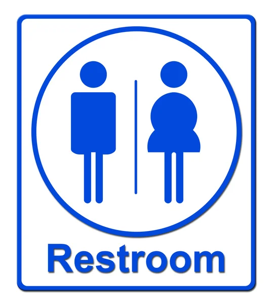 Toilettenschild — Stockfoto