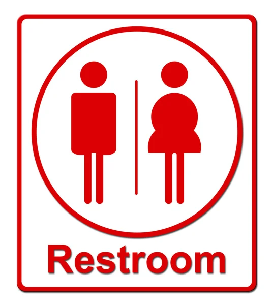 厕所标志 — 图库照片