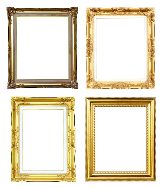 4 gouden frame — Stockfoto