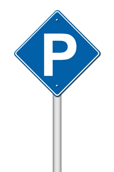 Parkeren verkeersbord — Stockfoto