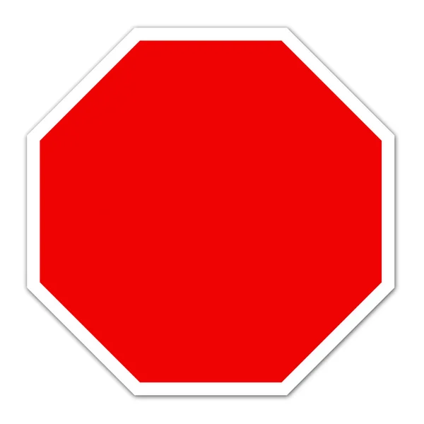 Piros üres jel — Stock Fotó