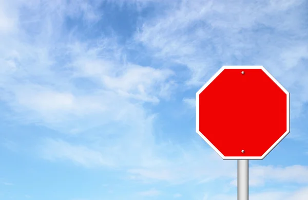 Red blank sign — Stock Photo, Image