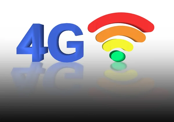 4G and signal symbol — Stock Photo, Image