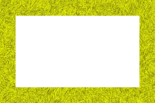 Yellow tinsel texture frame — Stock Photo, Image