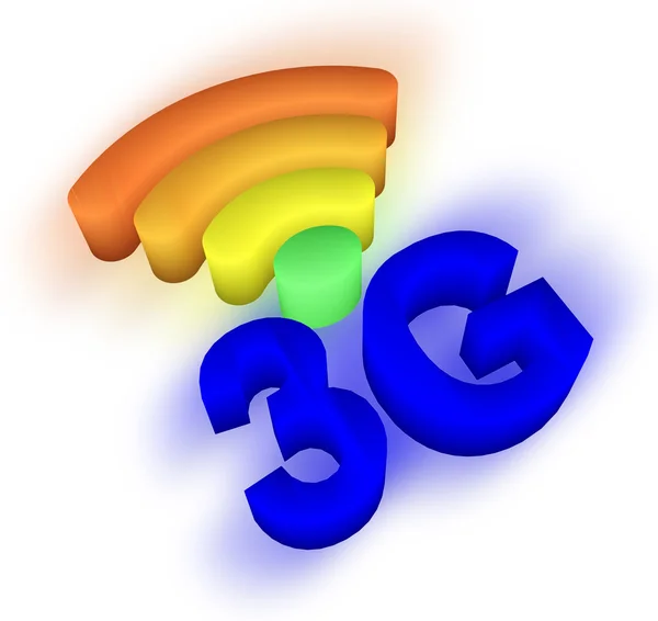 3G і символ сигналу — стокове фото