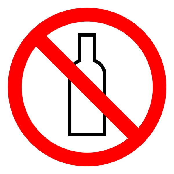 No alcohol sign — Stock Photo, Image