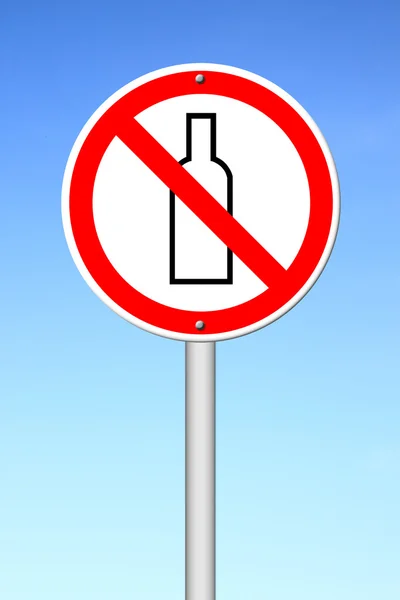 Ningún signo de alcohol — Foto de Stock