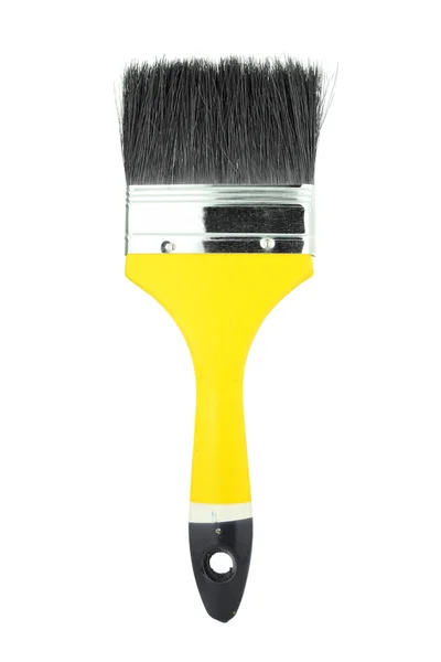 Brosse de peinture sur blanc — Photo