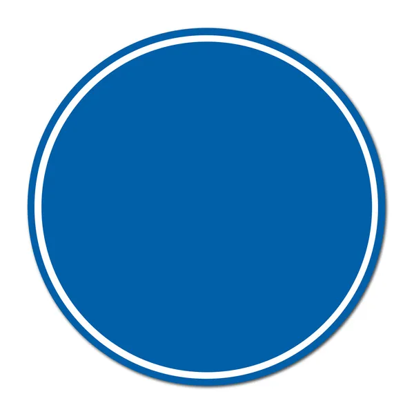 Знак кола на білому тлі — стокове фото