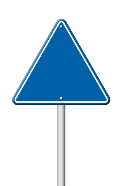 Треугольный дорожный знак — стоковое фото
