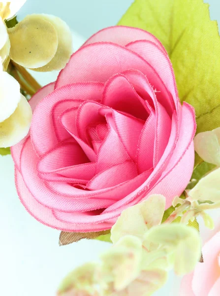 Stoff rosa Rose Blume — Stockfoto