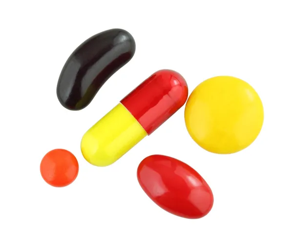Assortimento pillole assortite — Foto Stock