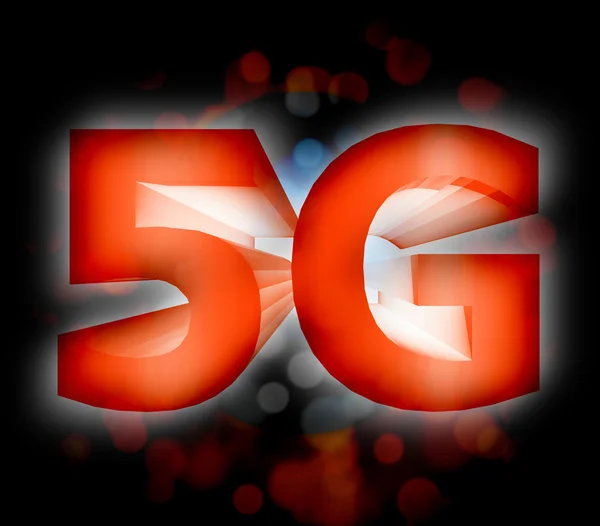 Символ сети 5G — стоковое фото