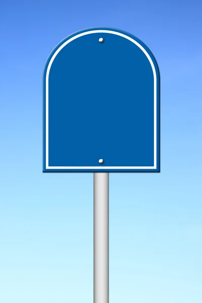 Blue blank sign — Stock Photo, Image