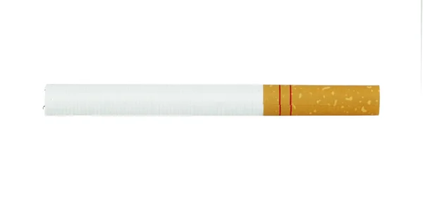 Cigarett på vit bakgrund — Stockfoto