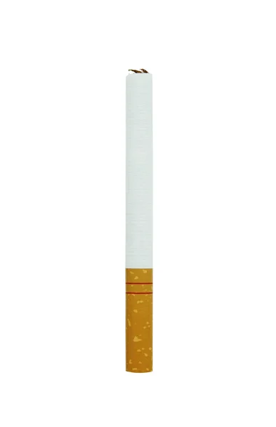 Sigaret op witte achtergrond — Stockfoto