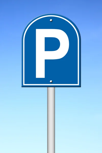 Parkovací značka — Stock fotografie