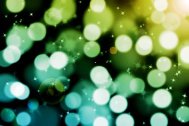 sihirli bokeh arka plan parlama ile