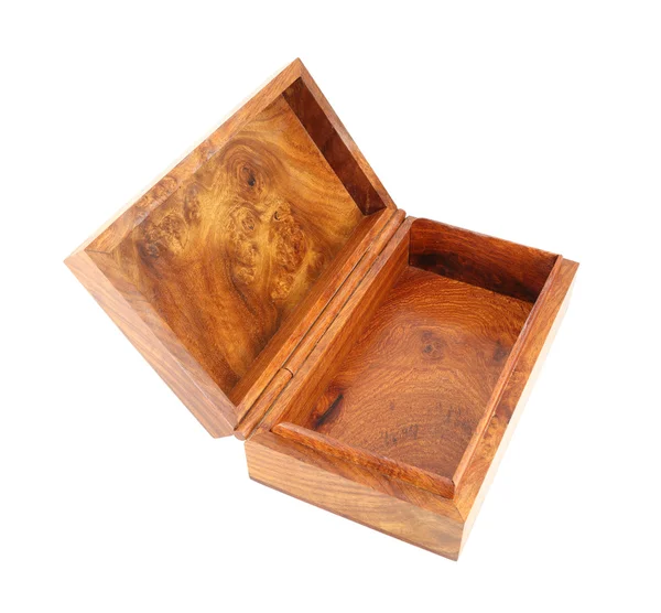 Caja de madera abierta (estilo Myanmar ) — Foto de Stock