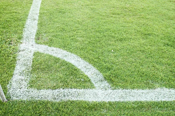 Rogu pola piłki nożnej (piłka nożna) — Zdjęcie stockowe