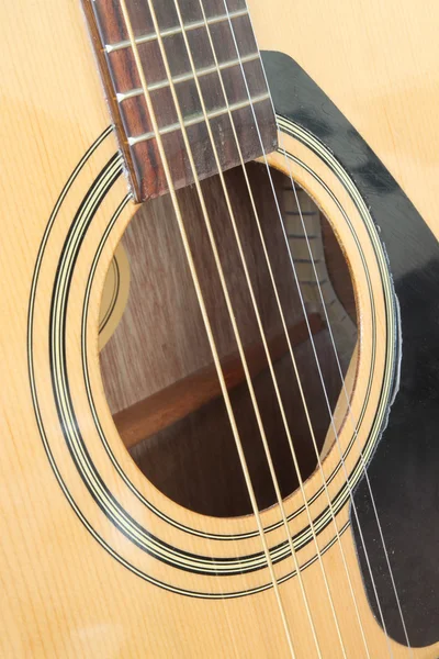 Close-up da guitarra clássica acústica — Fotografia de Stock