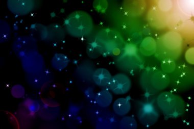 parlak yıldız ile soyut sihirli güneş ışık ray