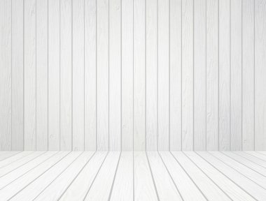 Beyaz ahşap duvar ve ahşap döşeme arka planı