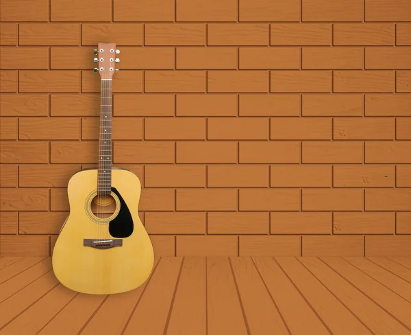 Guitarra en el fondo habitación —  Fotos de Stock
