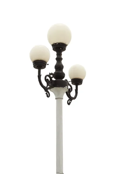 Poste de lámpara sobre fondo blanco —  Fotos de Stock