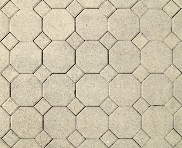 Tijolo octogonal passarela textura pavimento — Fotografia de Stock