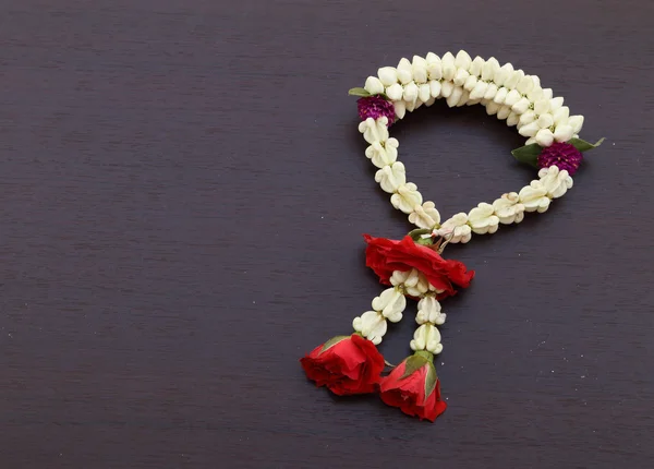 Garland of jasmine flower — Stock Photo, Image