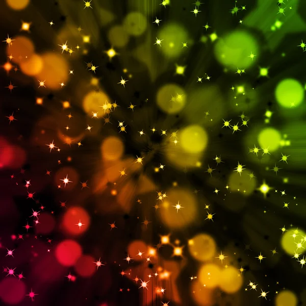 Abstract magic bokeh and star background — Stock Photo, Image