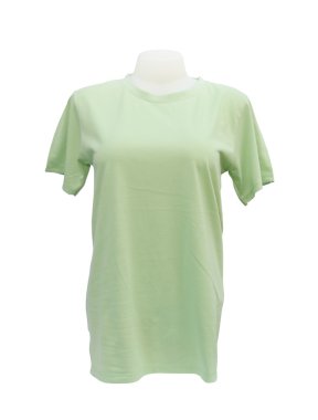 manken üzerinde beyaz kadın tshirt şablonu