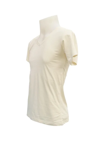 Male tshirt template on the mannequin on white — Stock Photo, Image