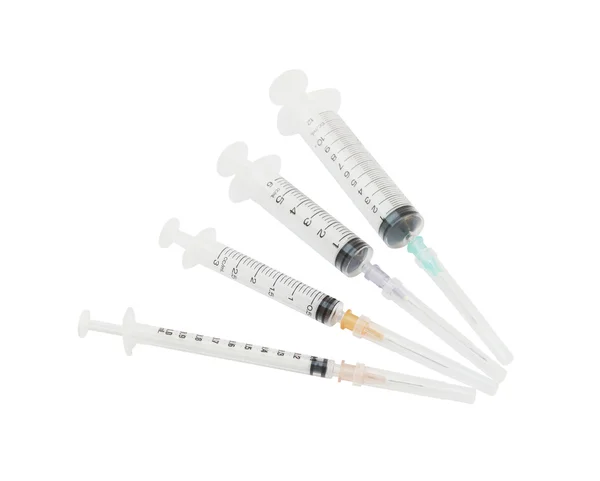 Empty syringe isolated on white background — Stock Photo, Image