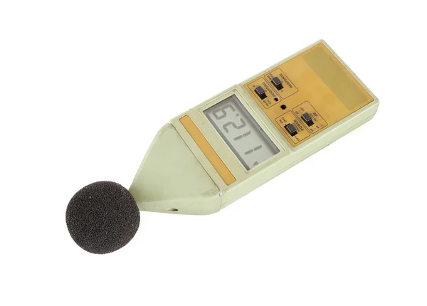 Sound level meter (display show high level) — Stock Photo, Image