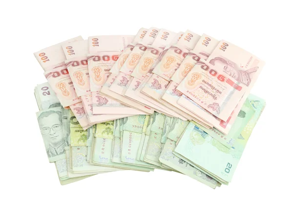 Thai money on white background — Stock Photo, Image