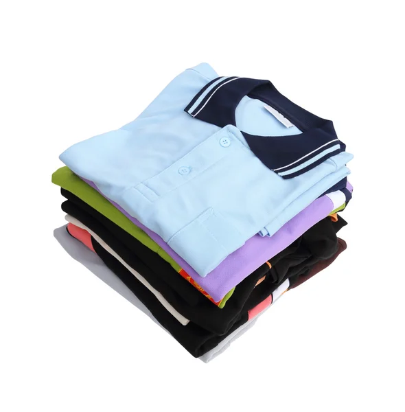 Pile of clothes on white background — Stock Photo, Image