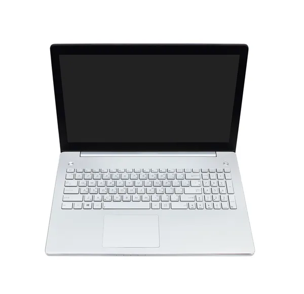 Laptop dator på vit bakgrund — Stockfoto