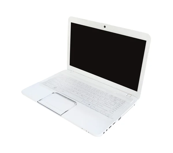 Computer portatile su sfondo bianco — Foto Stock