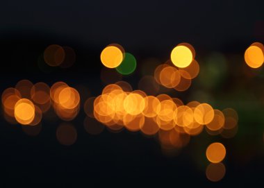 Bulanık sıcak ışıkların soyut arkaplanı