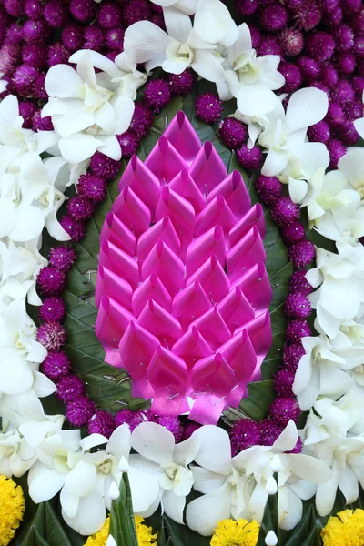 Thai flower texture decoration — Stock Photo, Image