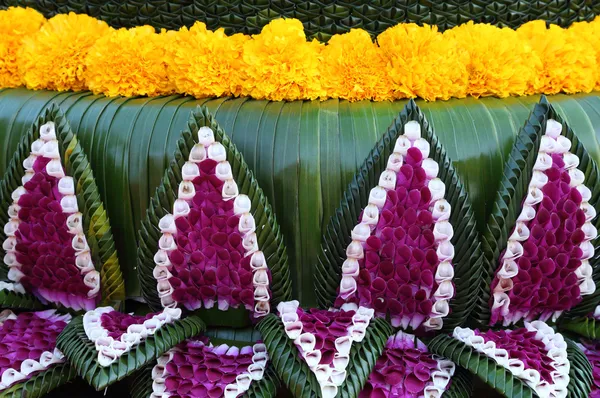 Thailändska blomma textur dekoration — Stockfoto