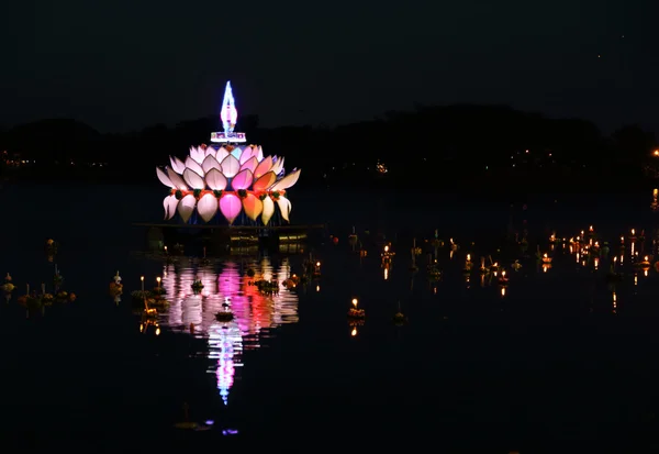 Loy kratong festival thailand — Stockfoto