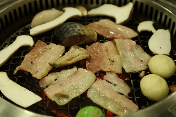 韩国烧烤烤肉 — 图库照片