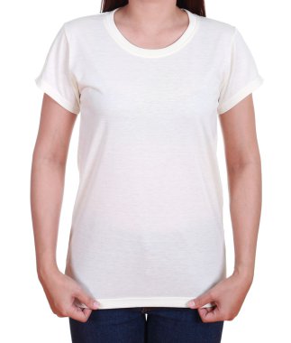 kadını boş t-shirt 