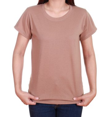 kadını boş t-shirt 