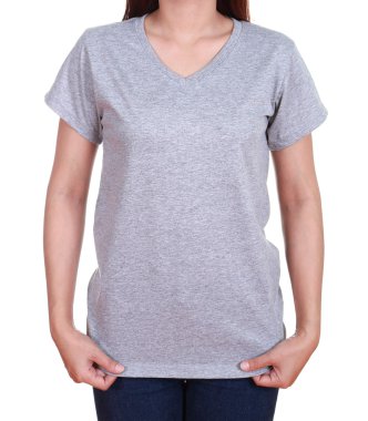 kadını boş t-shirt 