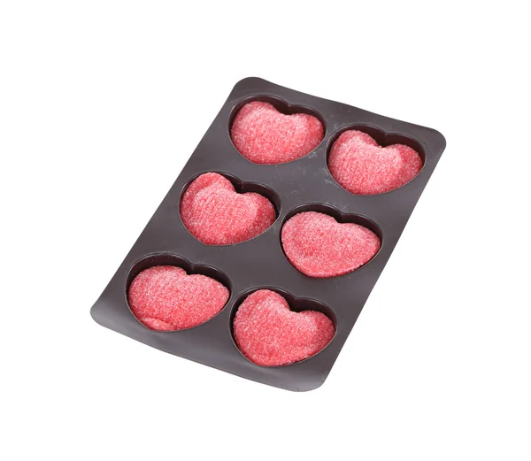 Heart candy isolated on white background — Stock Photo, Image